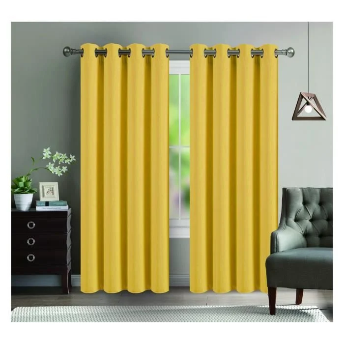 Colis de 10 Rideaux Occultants 140 x 260 cm - 5,50€ H.T /pc