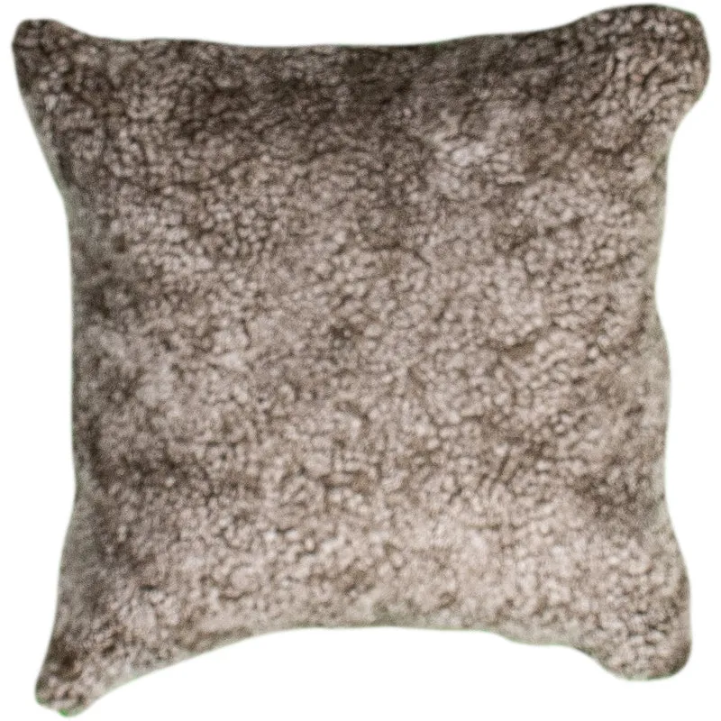 Coussin peau de mouton bouclée sahara