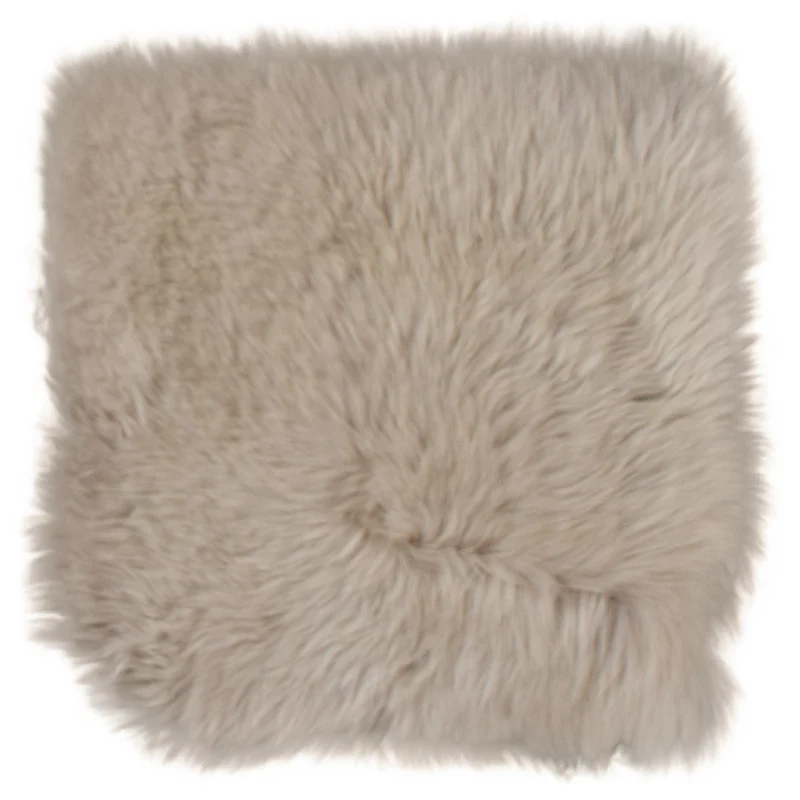Coussin de chaise peau de mouton de Nouvelle-Zélande lin