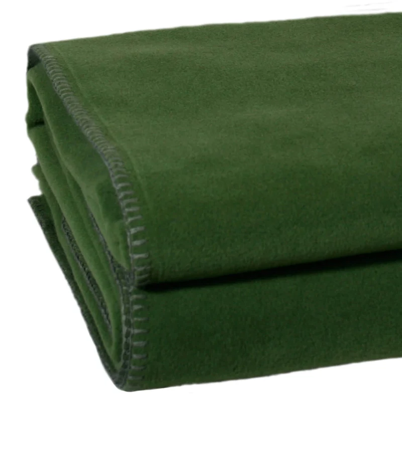 Plaid Polaire Luxe Vert foncé - Choix de Tailles