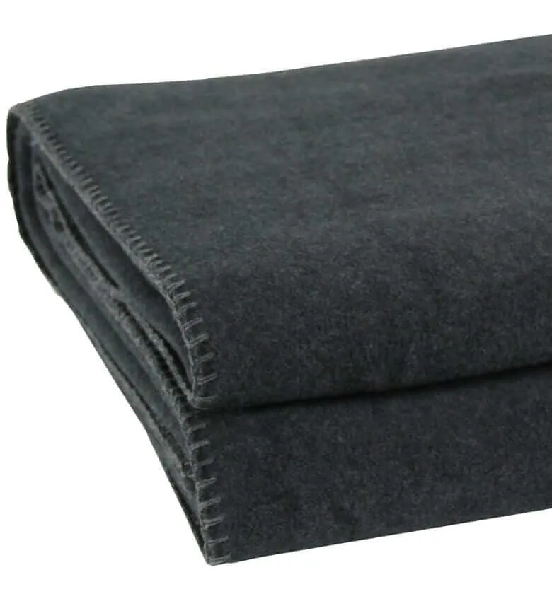 Plaid Polaire Luxe Anthracite - Choix de Tailles