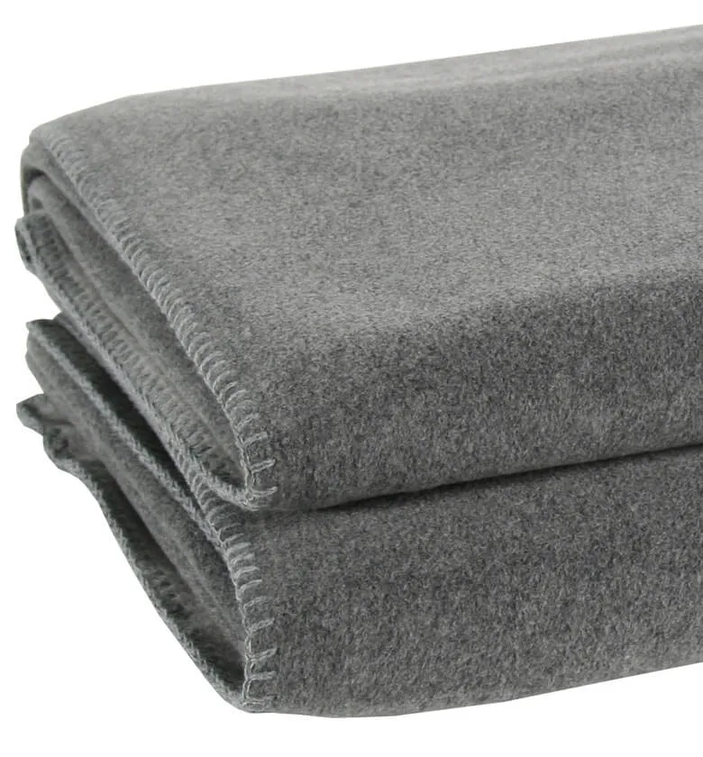 Plaid Polaire Luxe Gris - Choix de Tailles