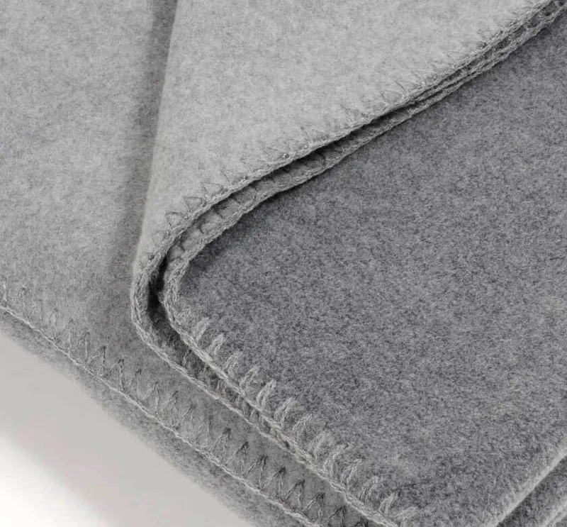 Plaid Polaire Luxe Gris - Choix de Tailles