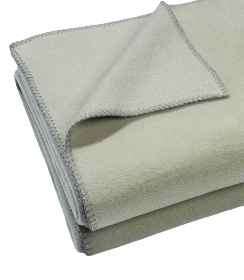 Plaid Polaire Luxe Vert d'eau - Choix de Tailles