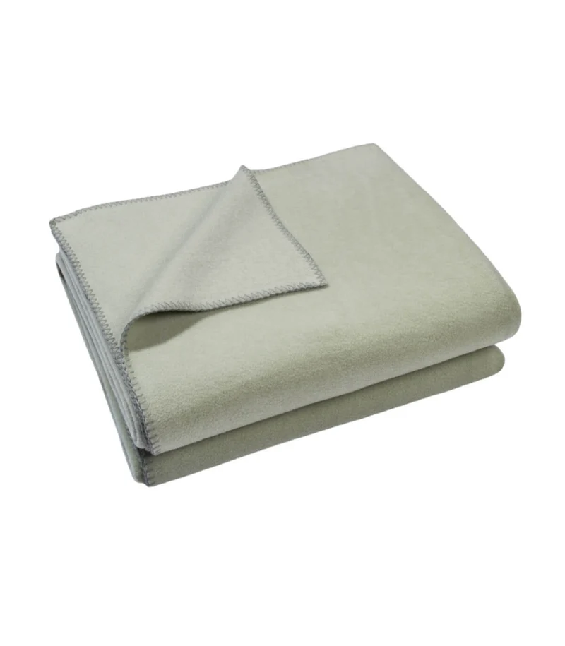 Plaid Polaire Luxe Vert d'eau - Choix de Tailles