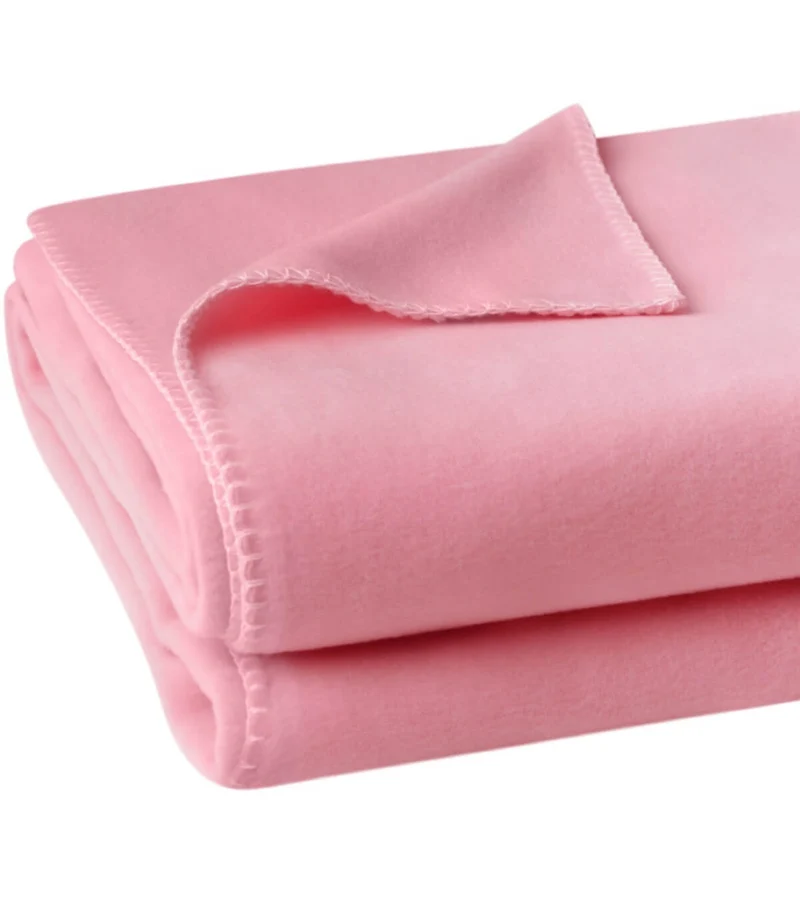 Plaid Polaire Luxe Rose - Choix de Tailles