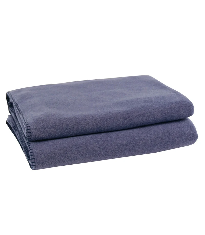 Plaid Polaire Luxe Bleu Indigo - Choix de Tailles
