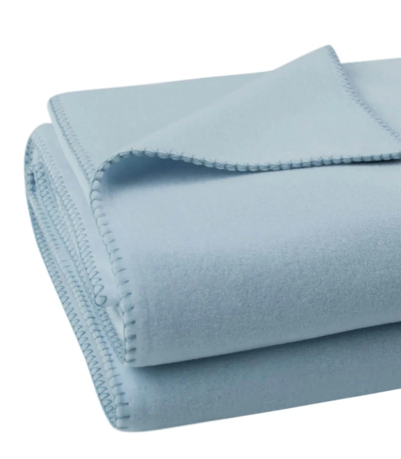 Plaid Polaire Luxe Bleu Ciel - Choix de Tailles