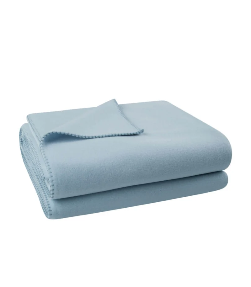 Plaid Polaire Luxe Bleu Ciel - Choix de Tailles