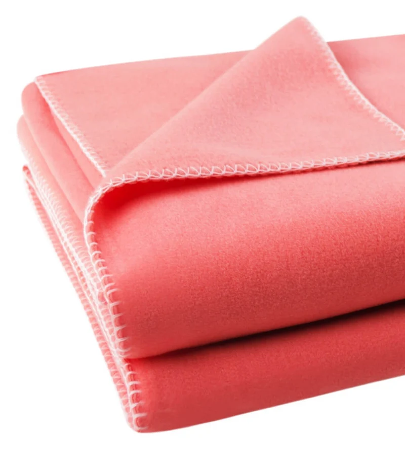 Plaid Polaire Luxe Corail - Choix de Tailles