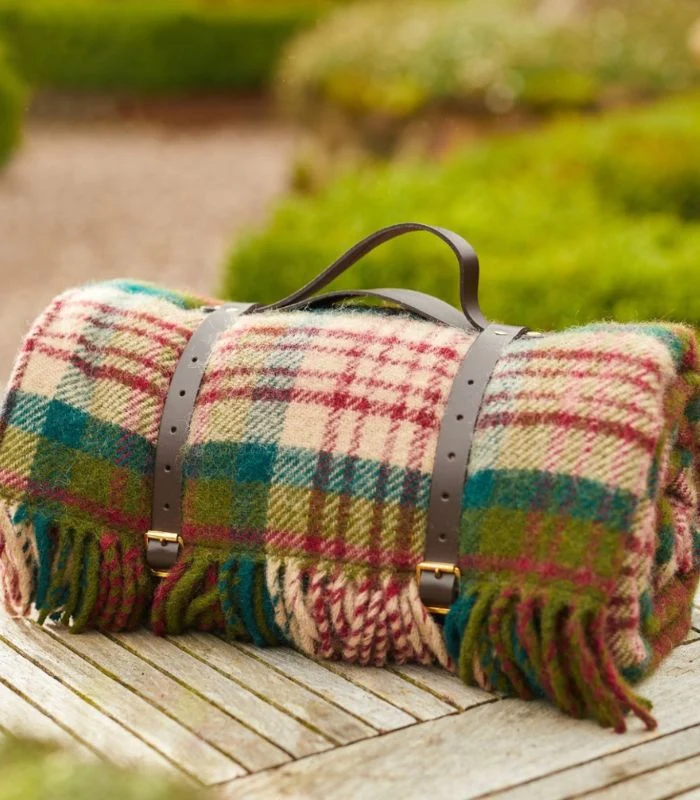 Plaid Pique Nique Laine Ecossais Thistleberry 145 X 183 cm