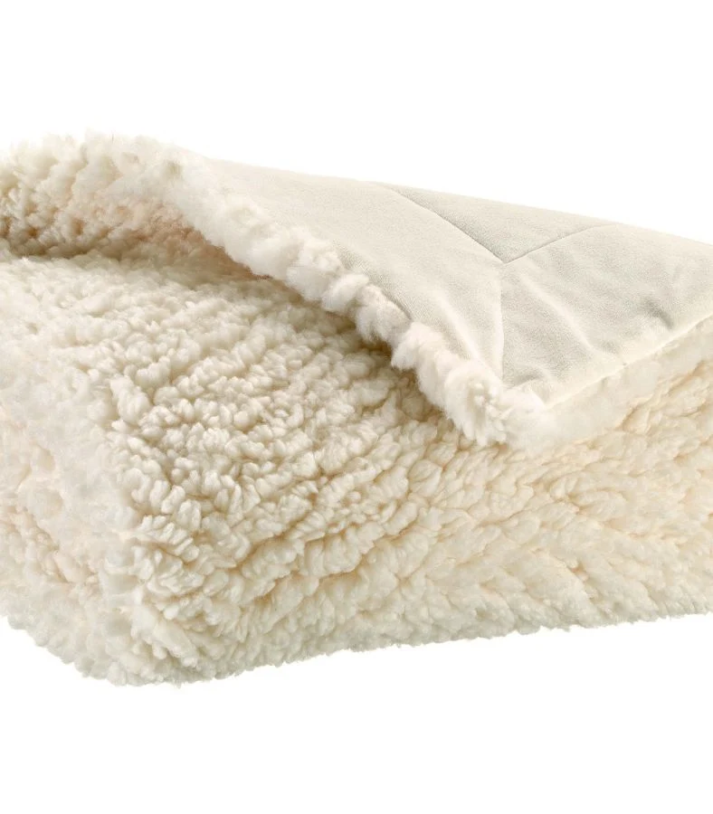 Plaid Fausse Fourrure Neige Imitation Mouton Moelleux - 140x180 cm