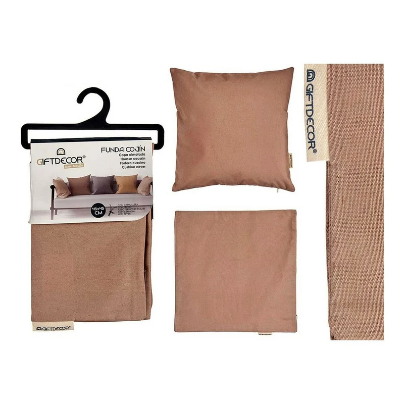 Housse de coussin Gift Decor Marron 45 x 0,5 x 45 cm 60 x 0,5 x 60 cm