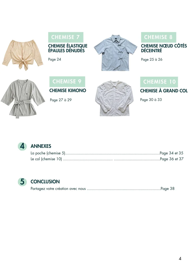 Guide upcycling PDF - 10 revalorisations de chemise sans patron