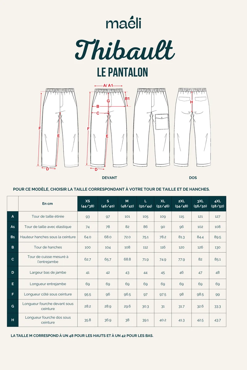 Patron Le pantalon, Thibault