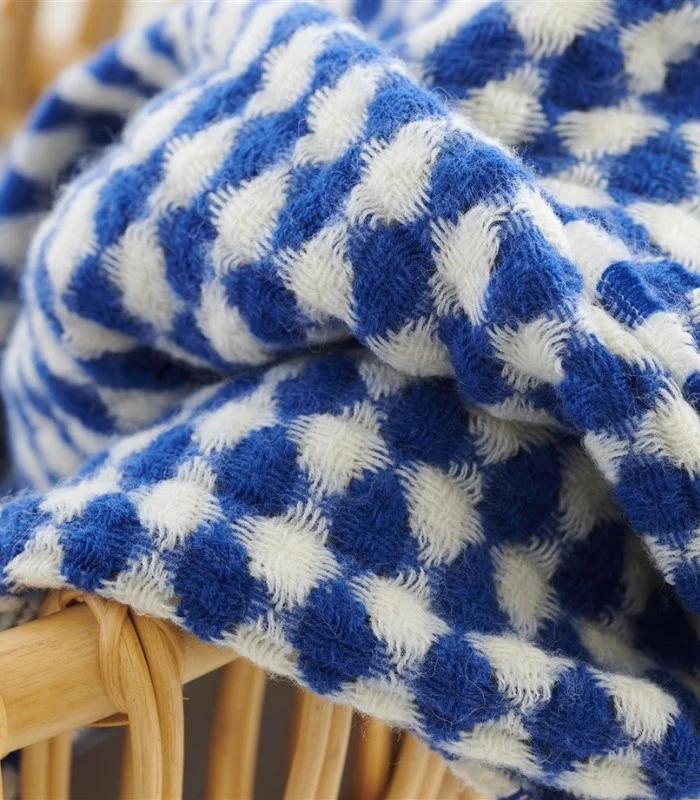 Plaid Laine Landowne Bleu 130 X 190 cm