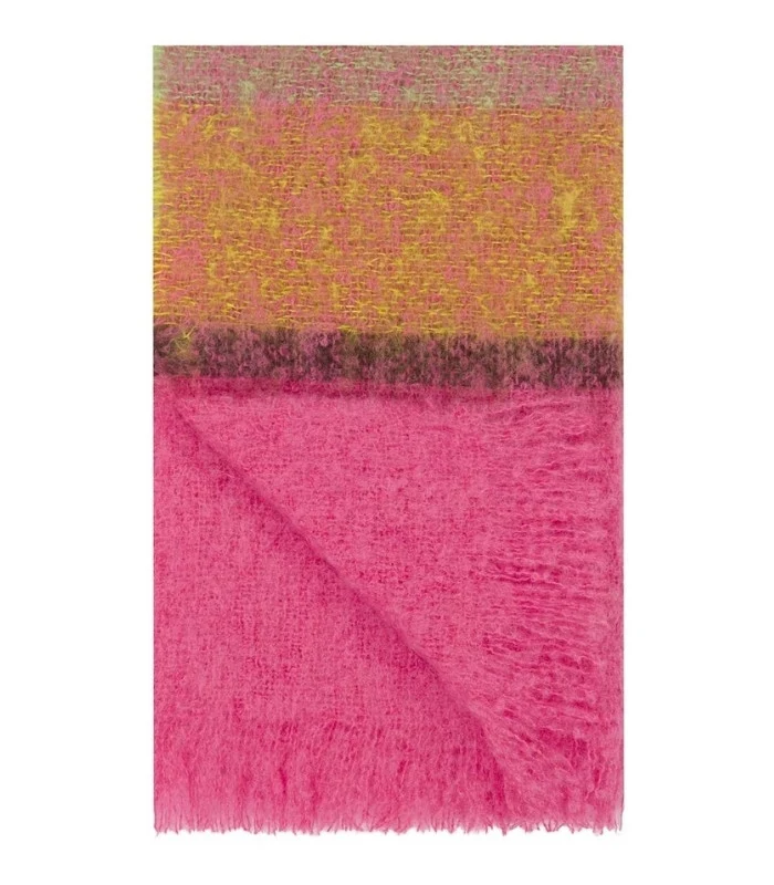 Plaid Mohair Mikome Rose Fuchia 130 X 190 cm