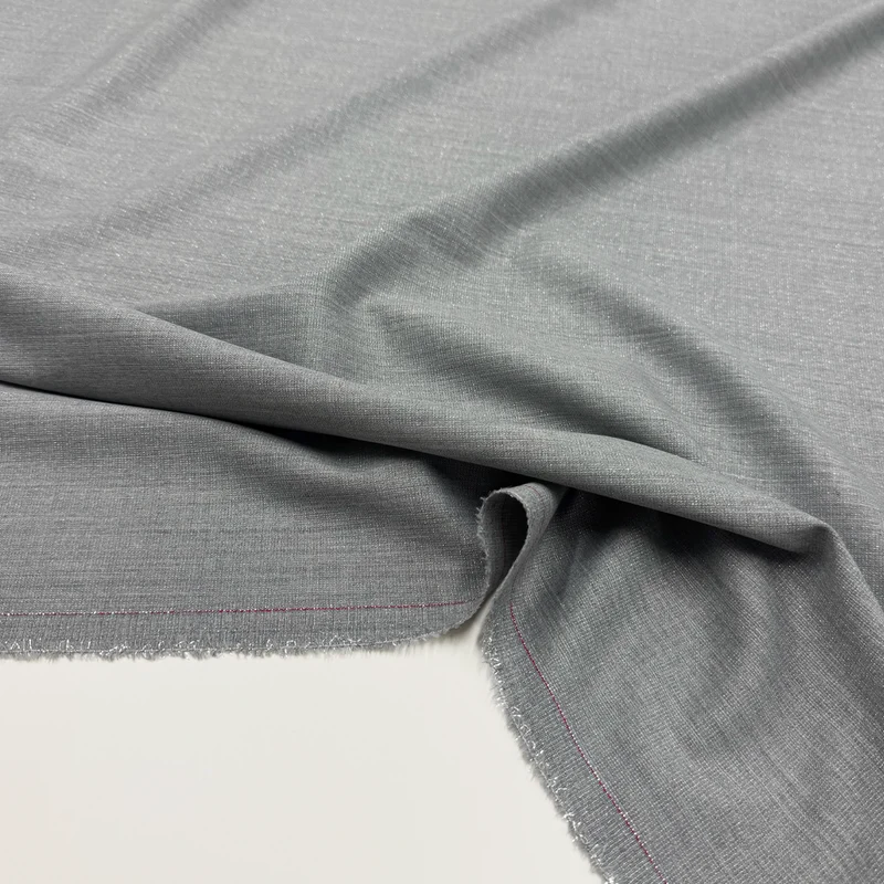 Tissu Tailleur Stretch, Laine Vierge Easy Care - Métallisé, Perlux