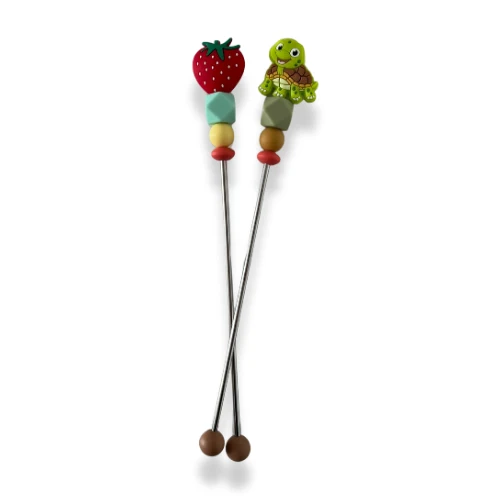 Sewing Stick - Tortue / Fraise - Aide pour couture amigurumi crochet