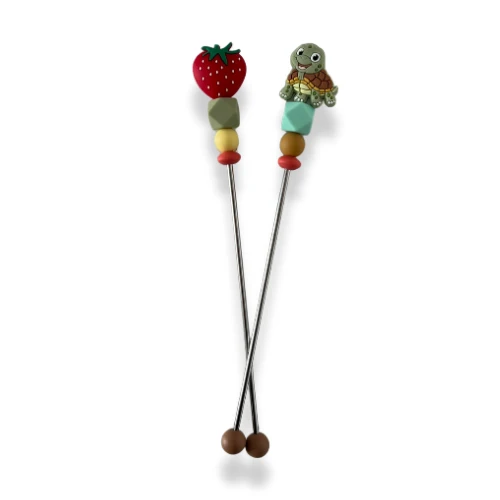 Sewing Stick - Tortue / Fraise - Aide pour couture amigurumi crochet