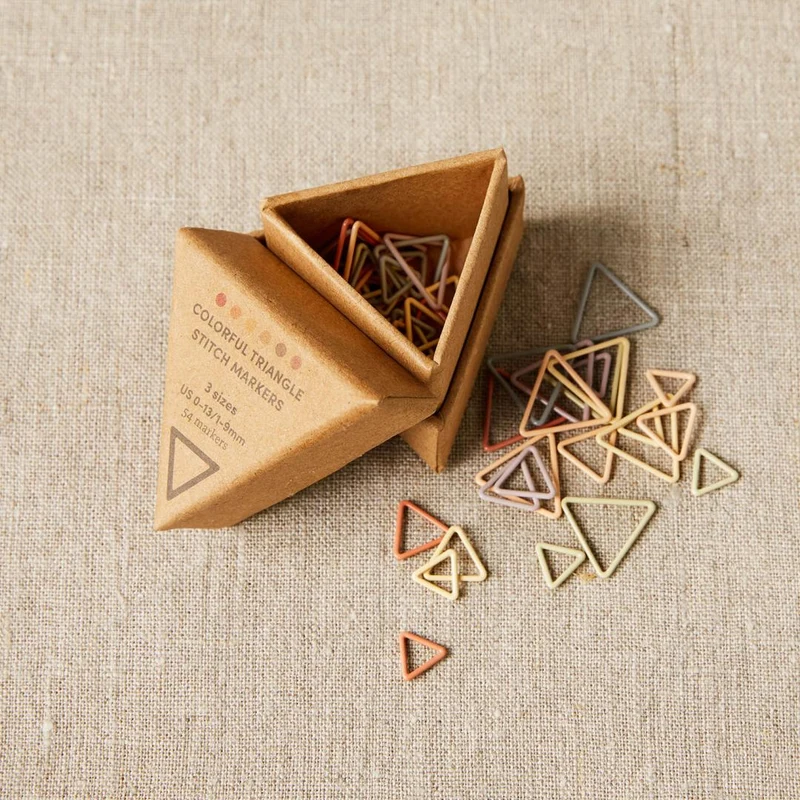 Marqueurs triangulaires métalliques - Cocoknits