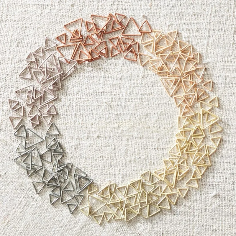 Marqueurs triangulaires métalliques - Cocoknits