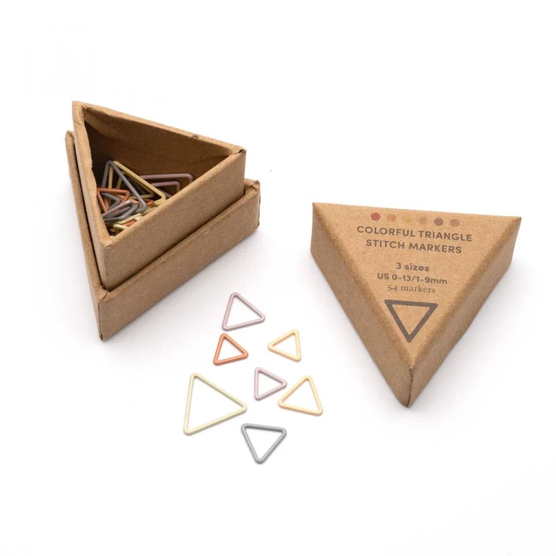Marqueurs triangulaires métalliques - Cocoknits