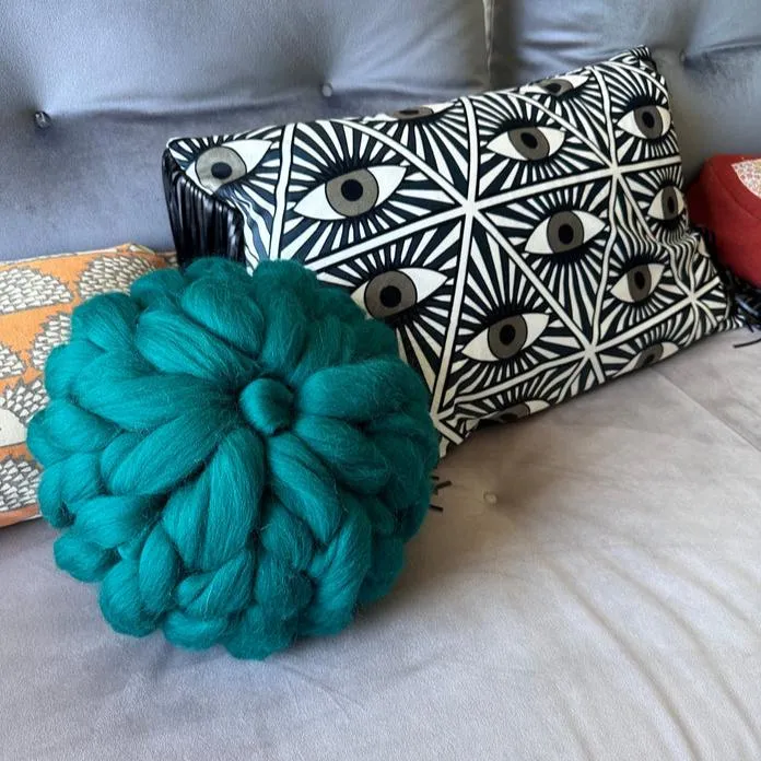 Coussin noeud laine