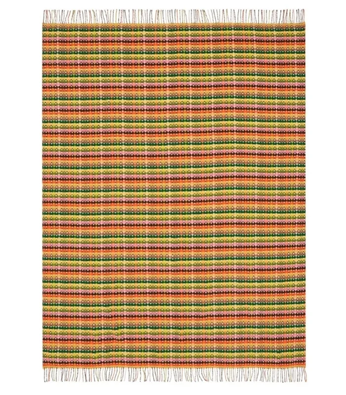Plaid Laine Marano Jaune et Vert 130 X 190 cm