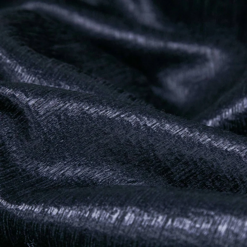 Tissu pour manteau en mélange de laine | Marine lustré | Lourd