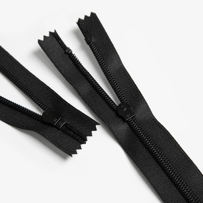 Fermeture éclair imperméable réfléchissante #5 | Extrémité fermée | Noir