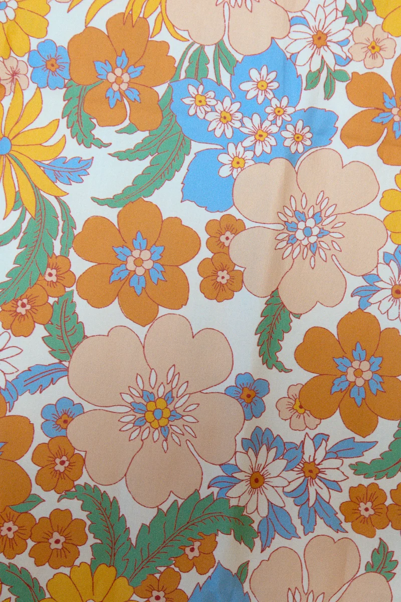 Tissu CAMÉLIA - Draps revalorisés et imprimés - Satin de coton - Coupons
