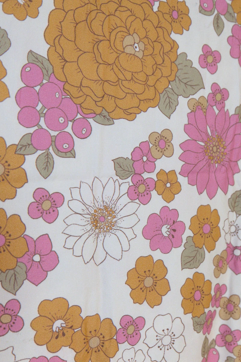 Tissu AZALÉE - Draps revalorisés et imprimés - Satin de coton - Coupons