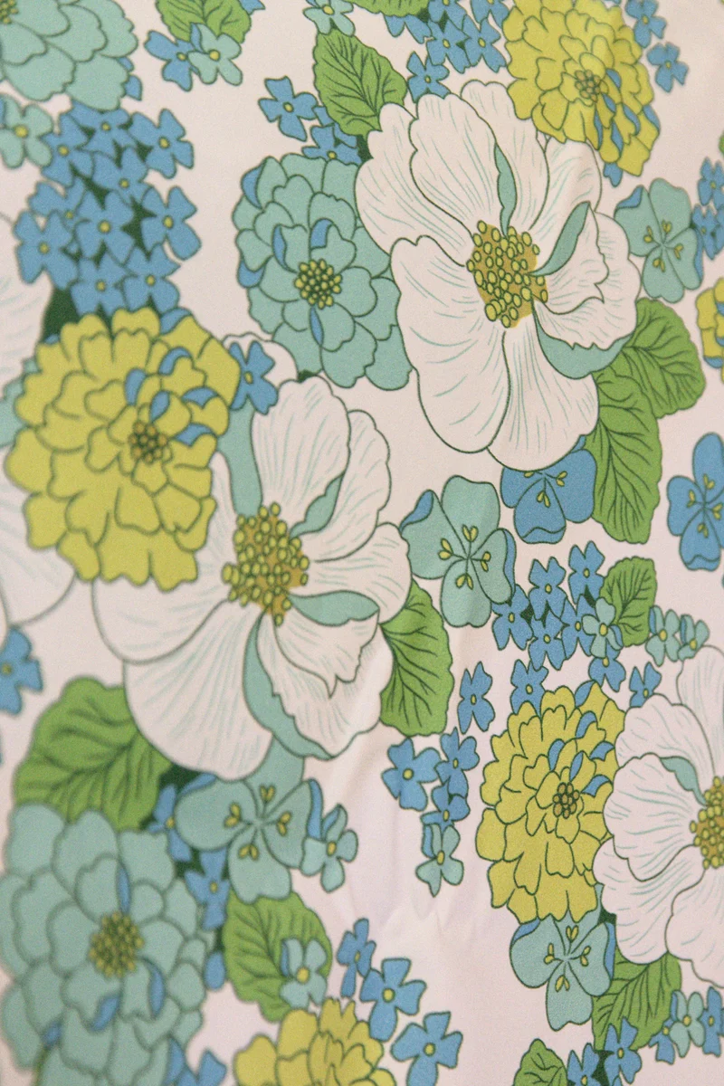 Tissu HORTENSIA - Draps revalorisés et imprimés - Satin de coton - Coupons