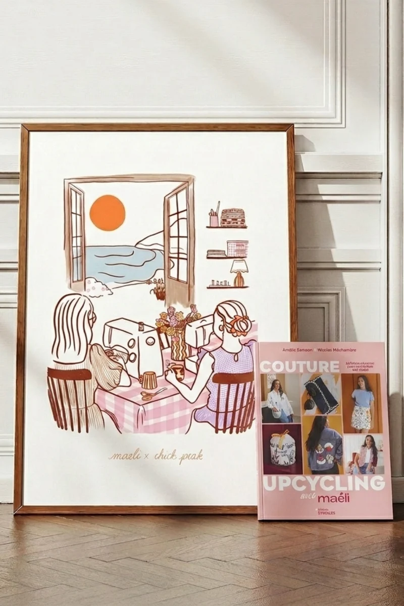Coffret Affiche couture & Livre Maéli