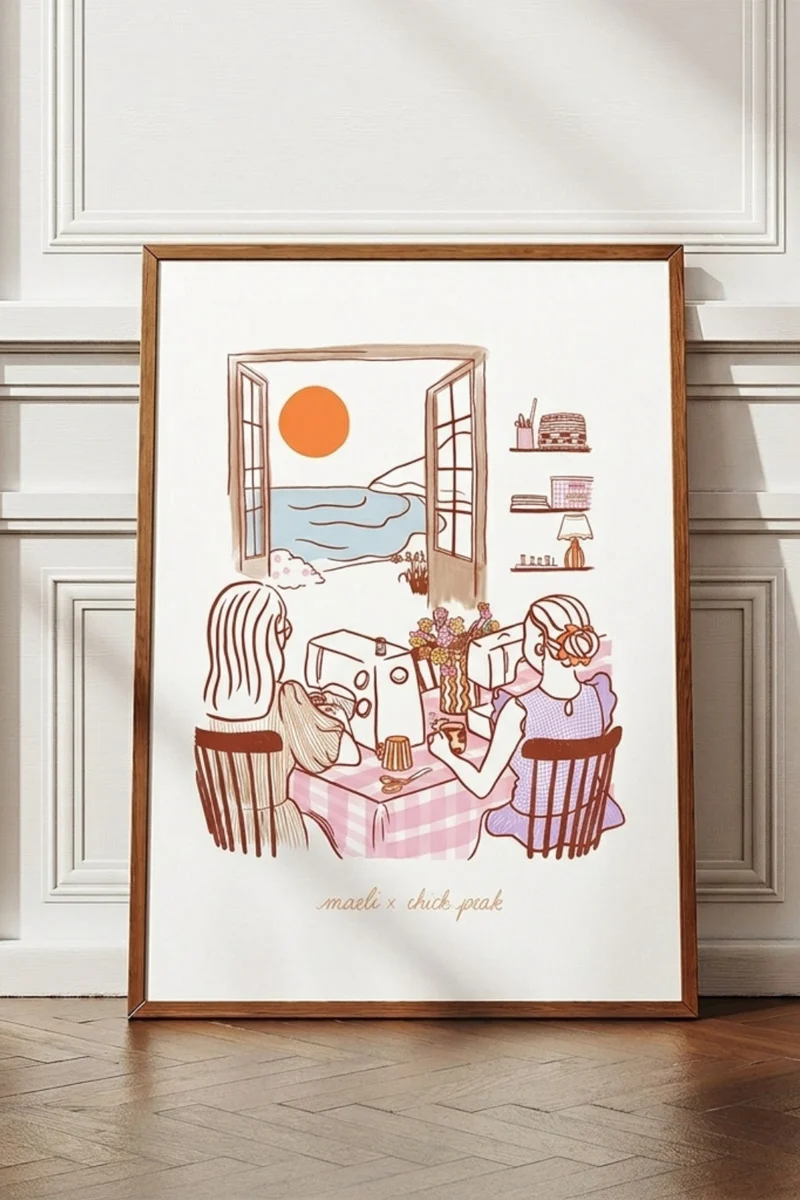 Coffret Affiche couture & Livre Maéli