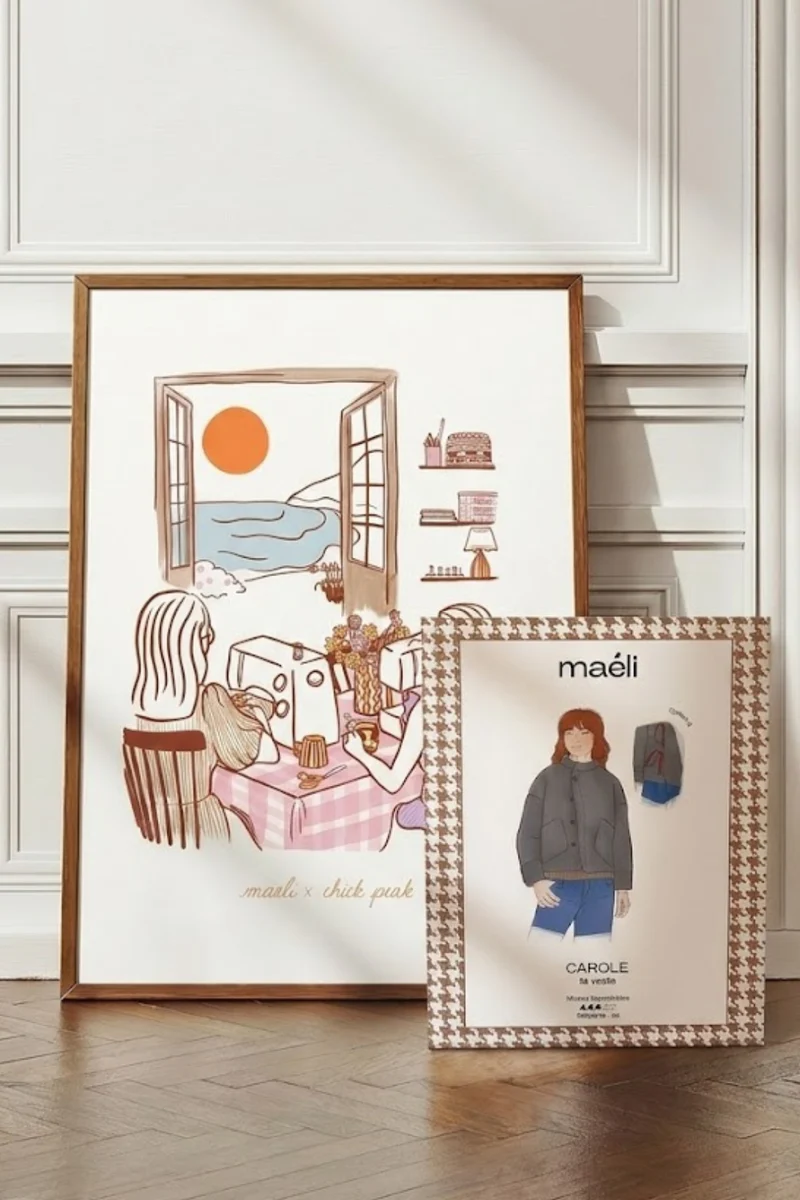 Coffret couture Affiche & Patron Carole