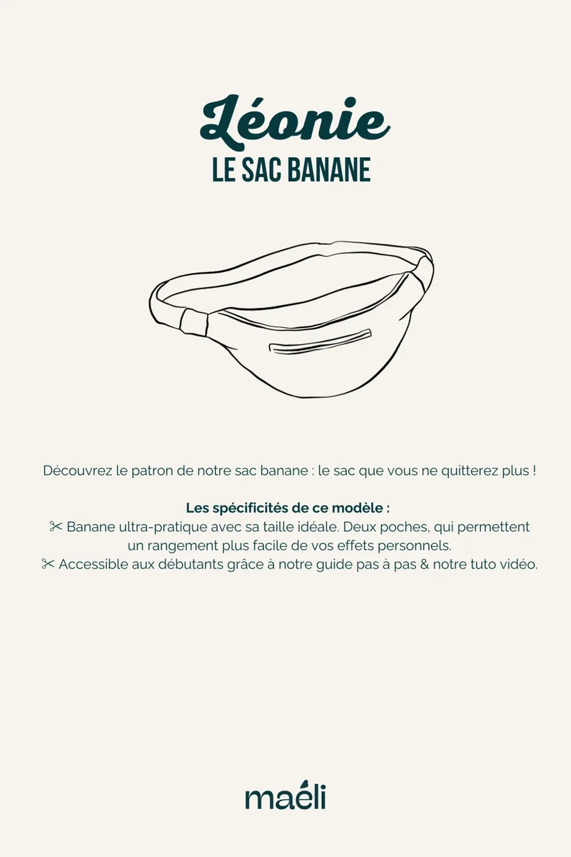 Kit couture - Le sac banane Léonie