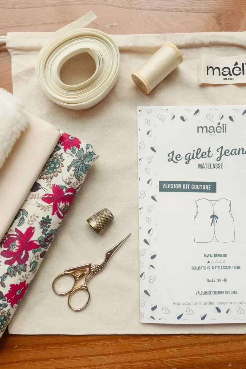 Kit couture - Le gilet Jeanne
