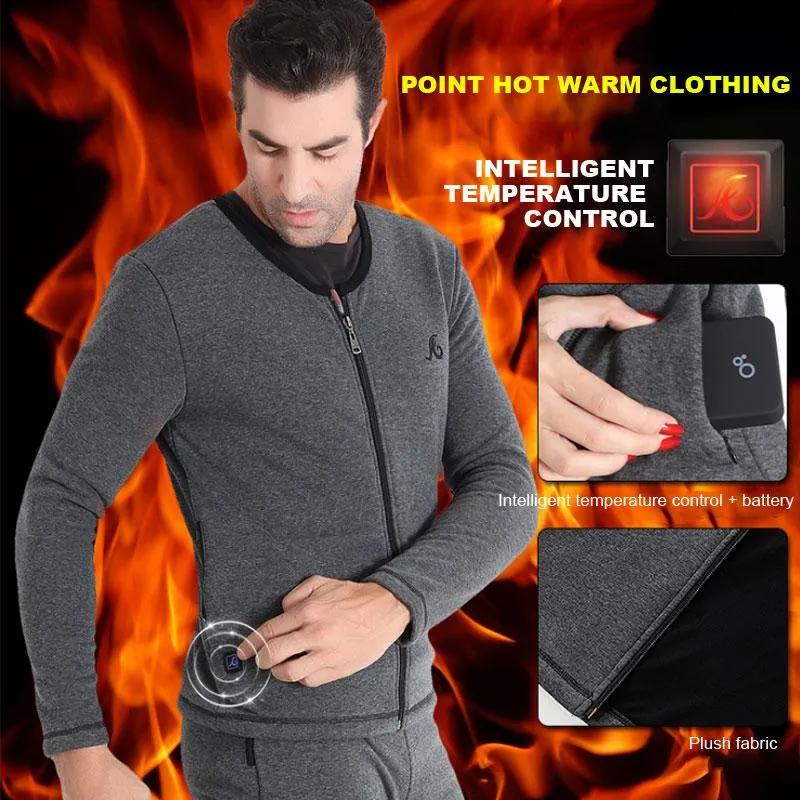 Sous-vêtements chauffants USB 5V haut et bas – 3 niveaux de température | VETCHAUD™