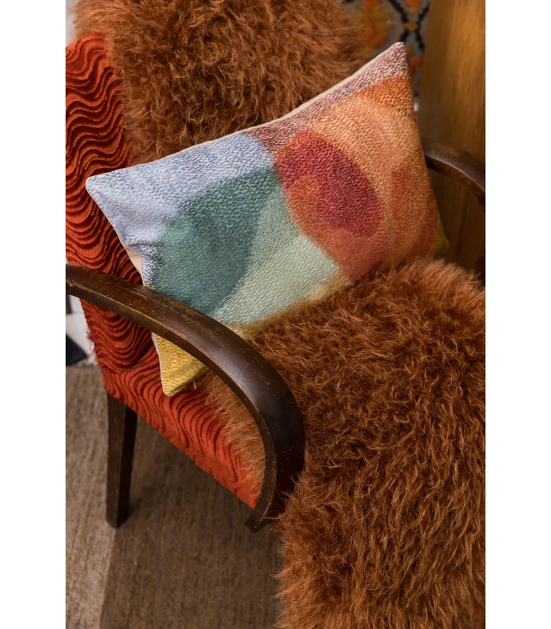 Plaid Fausse Fourrure Rouille Imitation Mouton - 130x160 cm