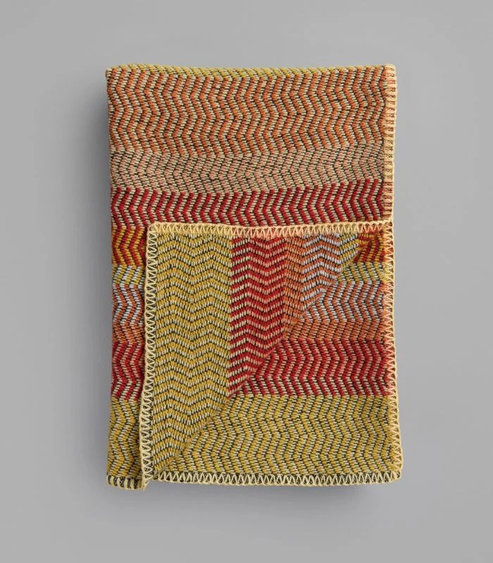 Plaid Pure Laine FRI Rouge et Vert clair 150 X 200 cm