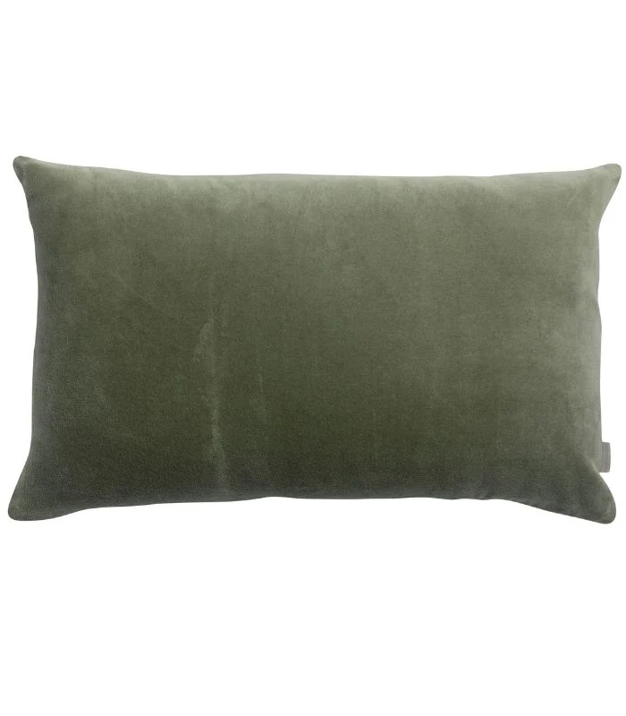 Coussin en Velours ELISE Vert Verveine - Choix de Tailles