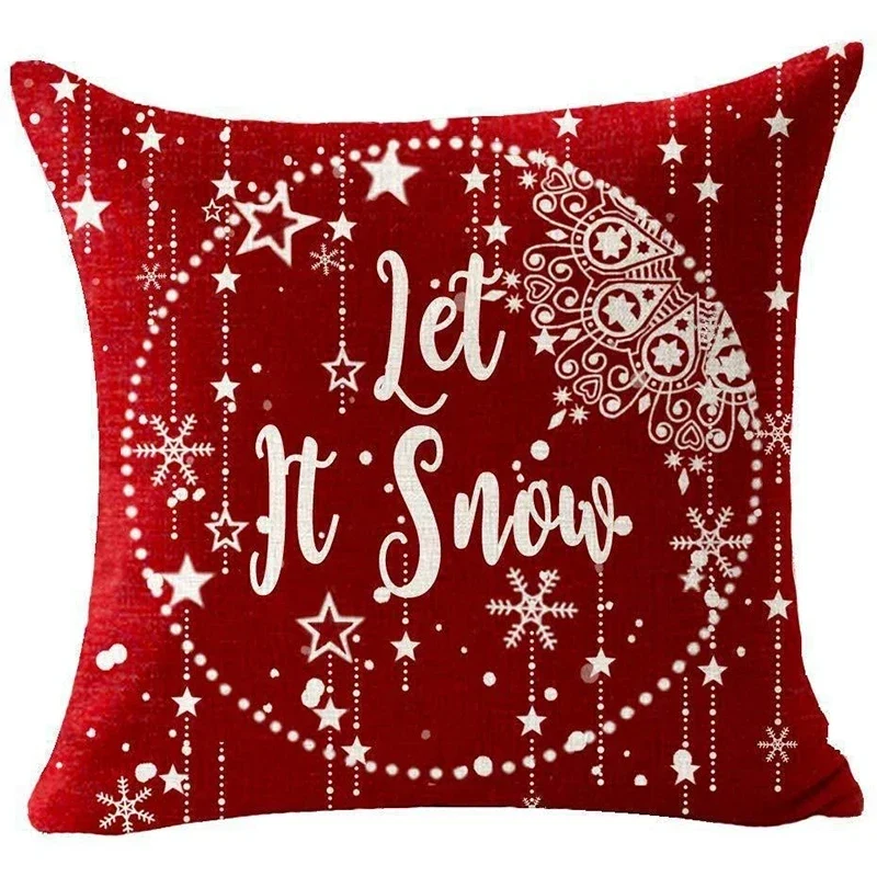 Coussin de noël rouge