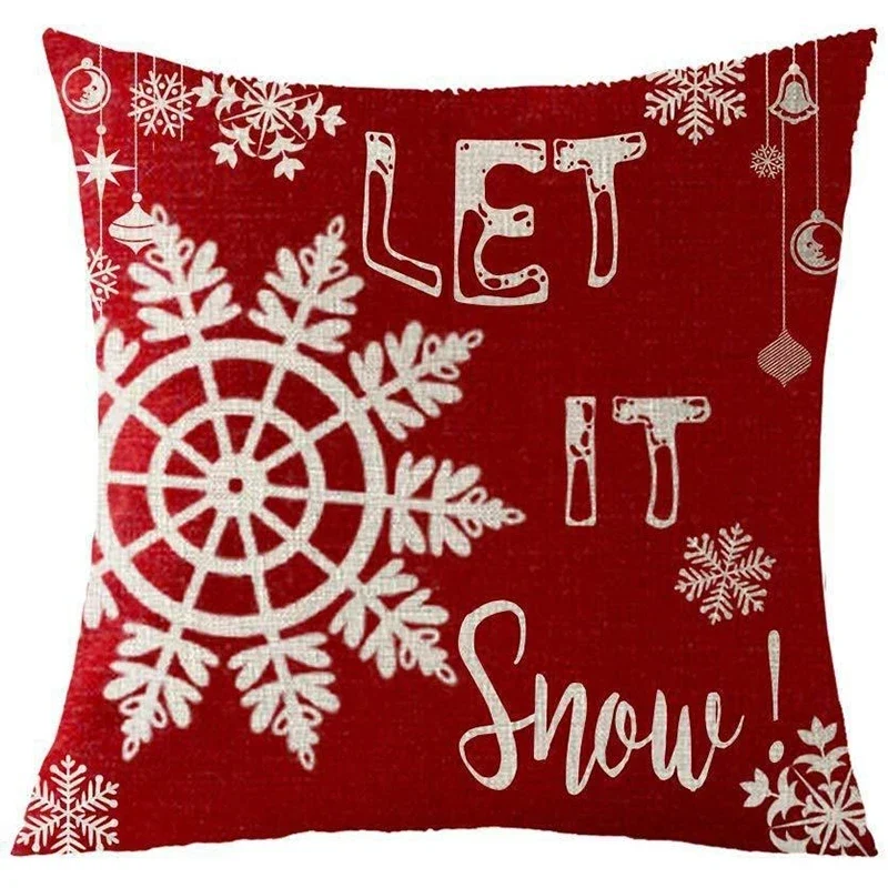 Coussin de noël rouge