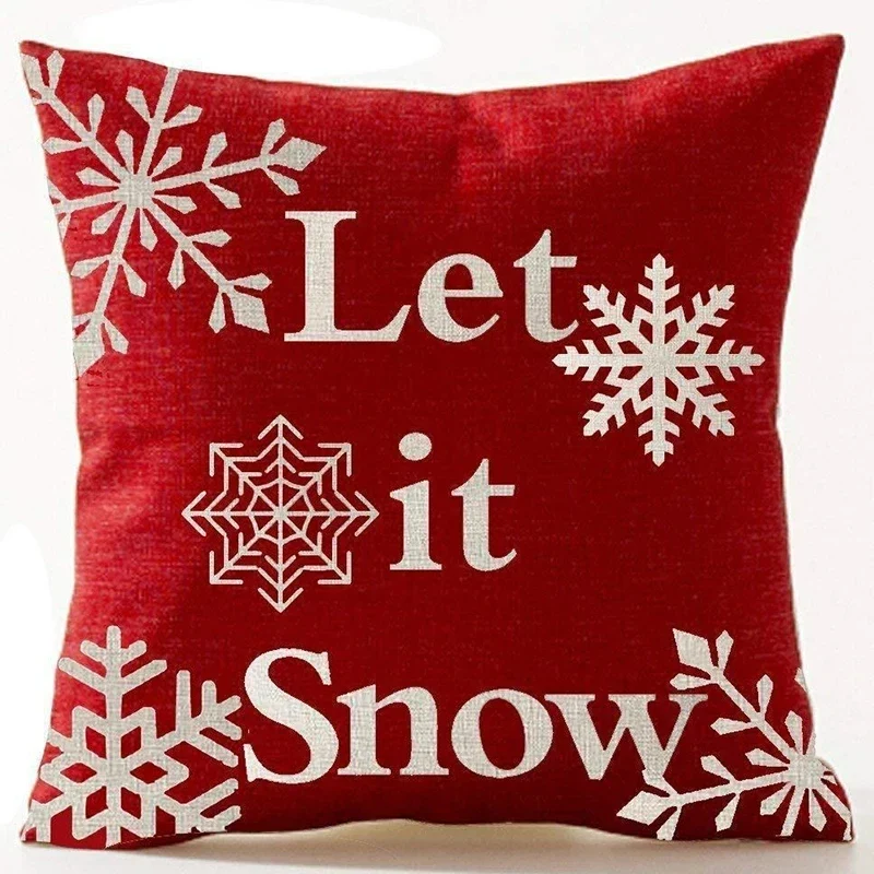 Coussin de noël rouge