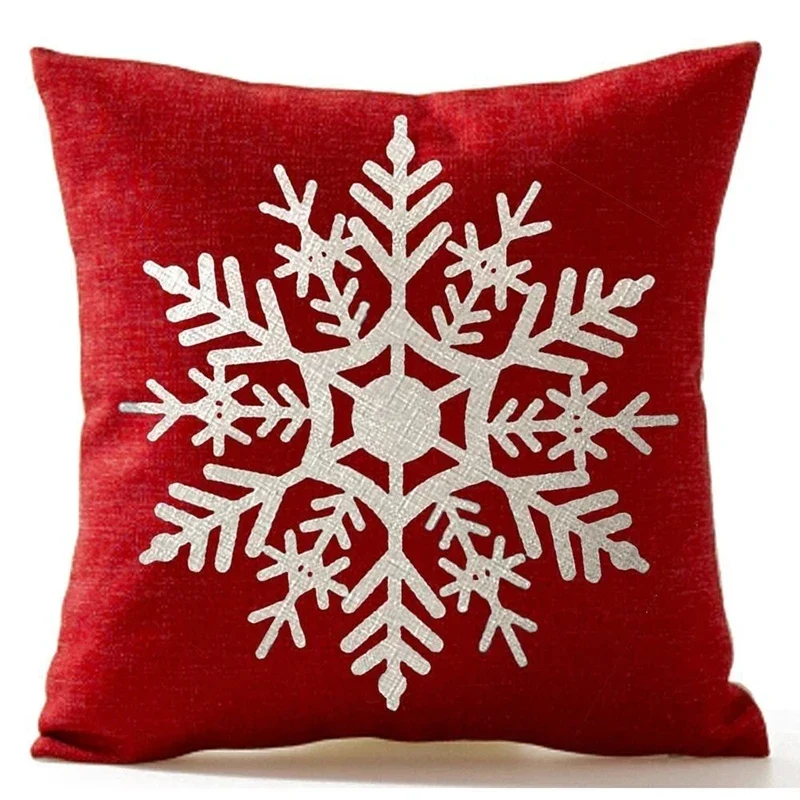 Coussin de noël rouge