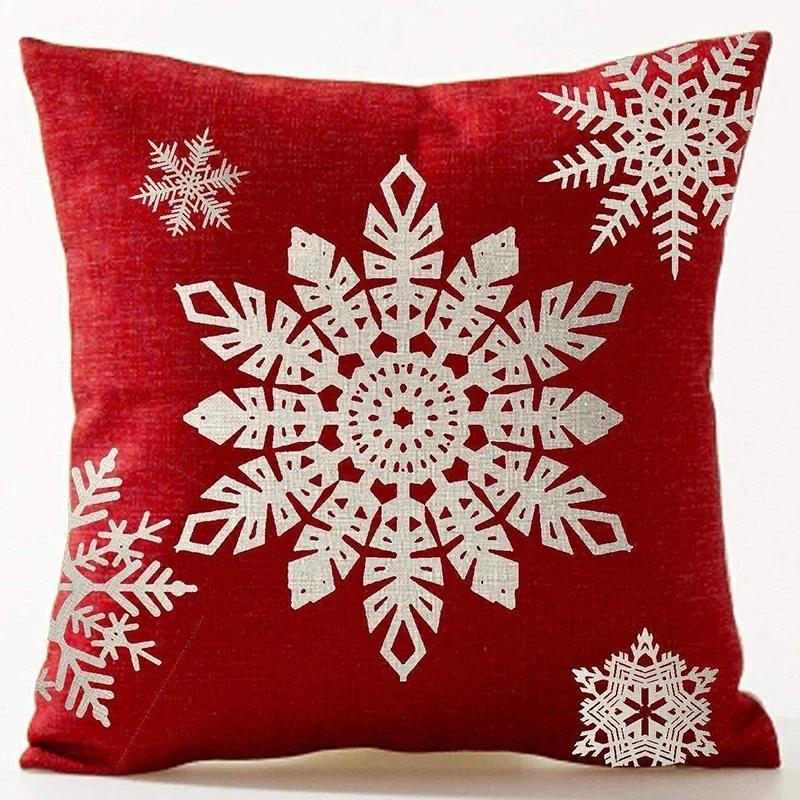 Coussin de noël rouge