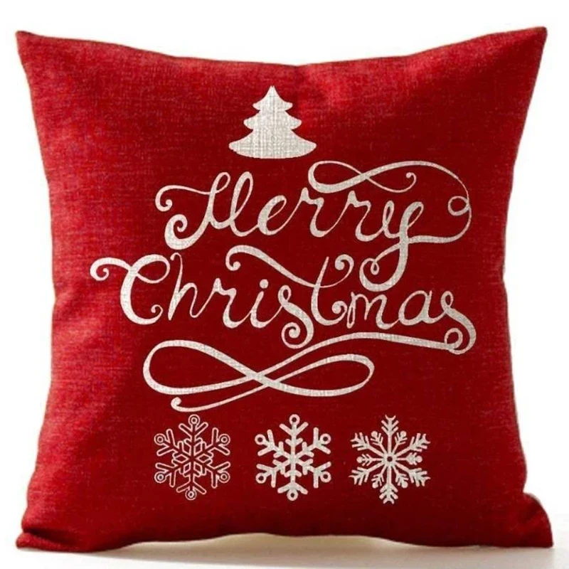 Coussin de noël rouge