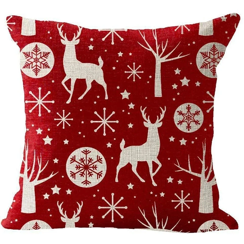 Coussin de noël rouge